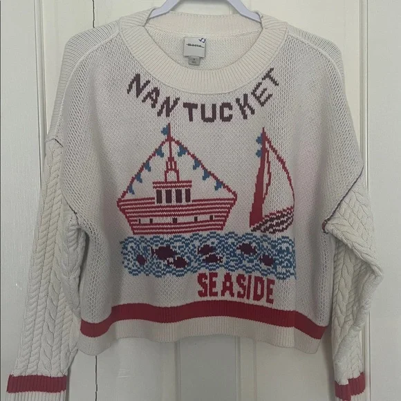 Anthropologie Maeve graphic cable knit sweater size small EUC - Picture 4 of 6